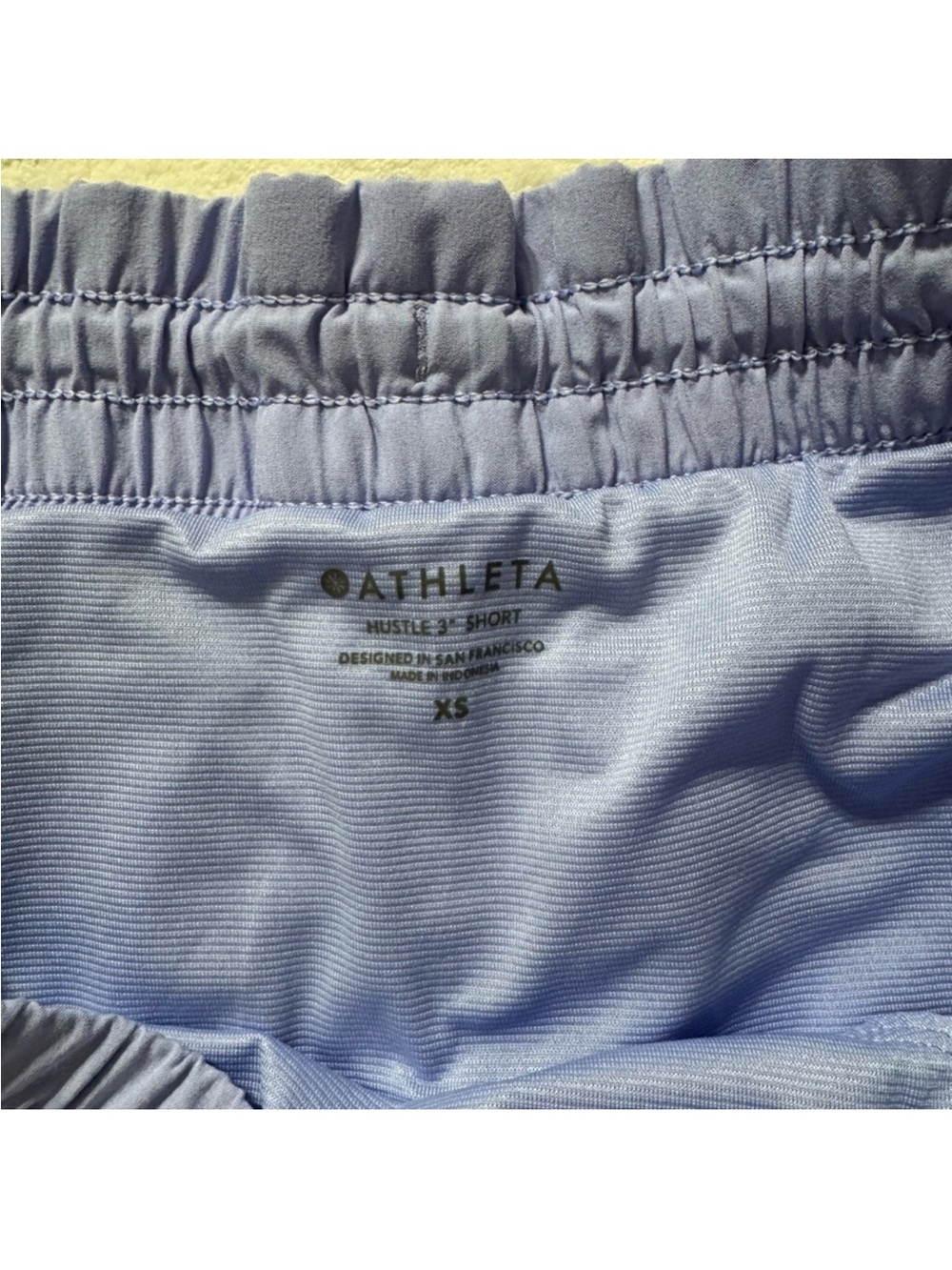 Athleta Layered Athletic Shorts in Lavender and Light Gray - Picture 2 of 12